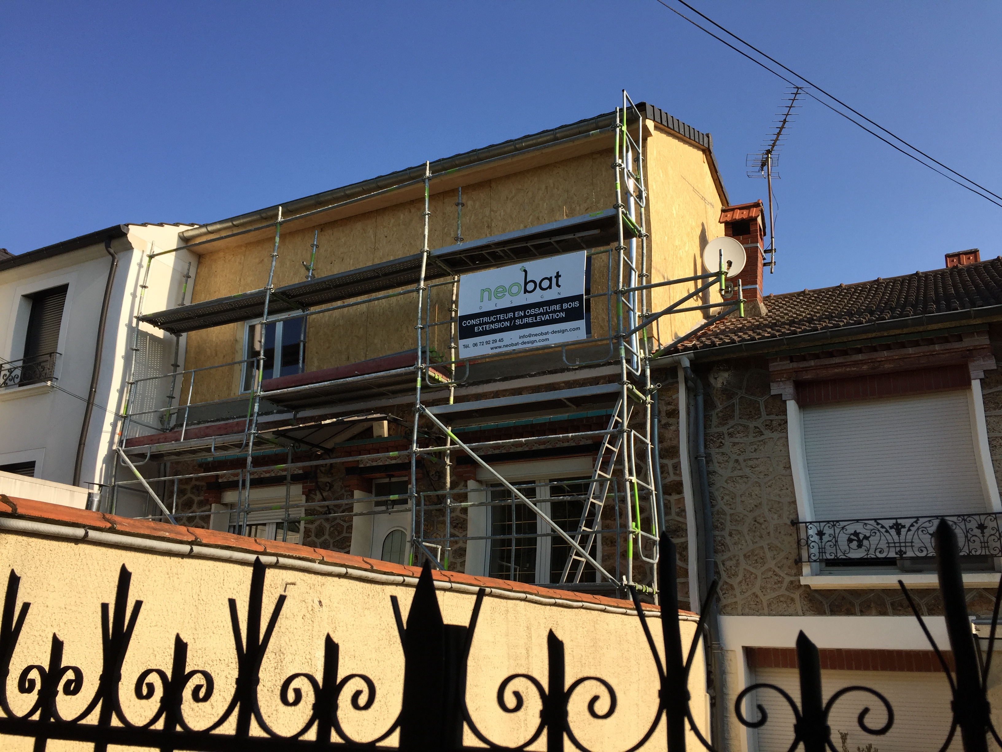 Extension ossature bois Val-de-Marne - Agrandissement Neobat Design