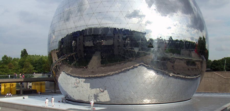 Travaux étanchéité Géode - Cité des sciences Paris Neobat