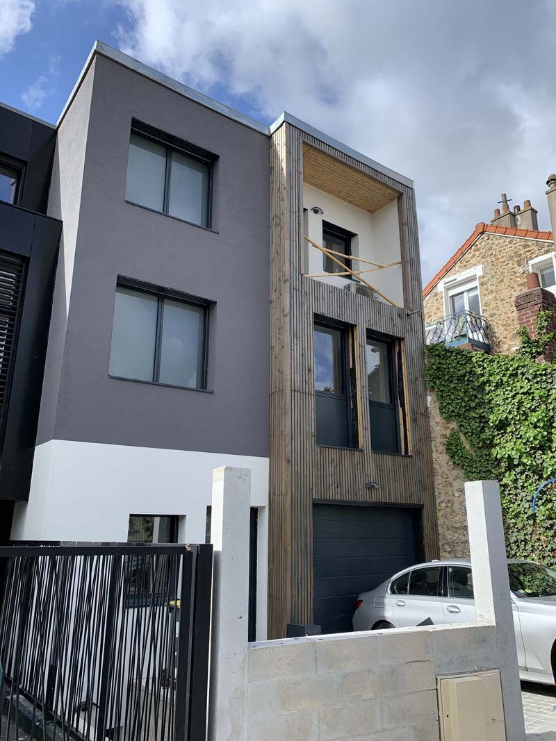 Construction maison neuve Suresnes - Maison bois Neobat Design