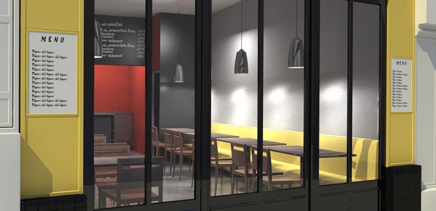 Bar tapas Paris - Aménagement cuisine salle Neobat Design