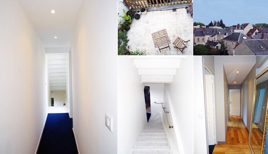 Rénovation centre Tours - Extension moderne ossature bois Neobat